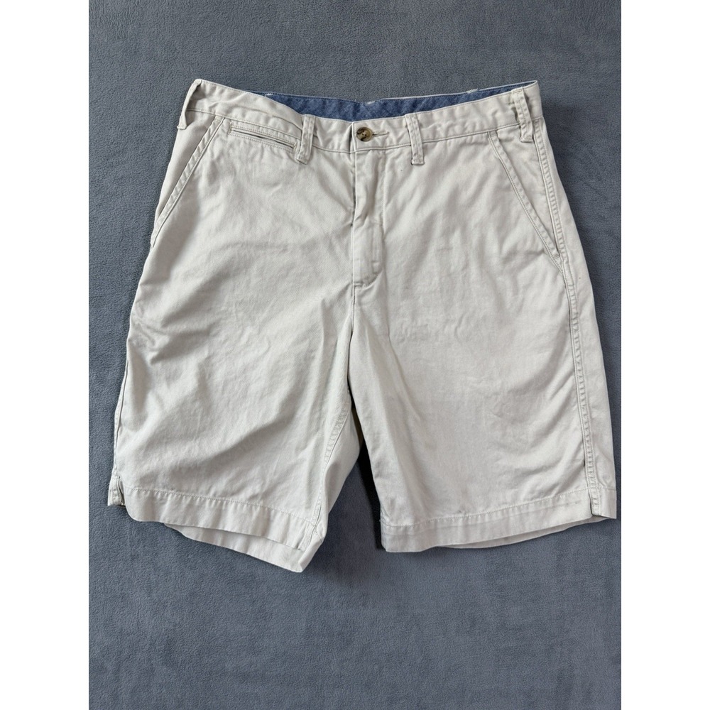 Men's Polo Ralph Lauren Relaxed Fit Khaki Chino Shorts Size 31 100% Cotton